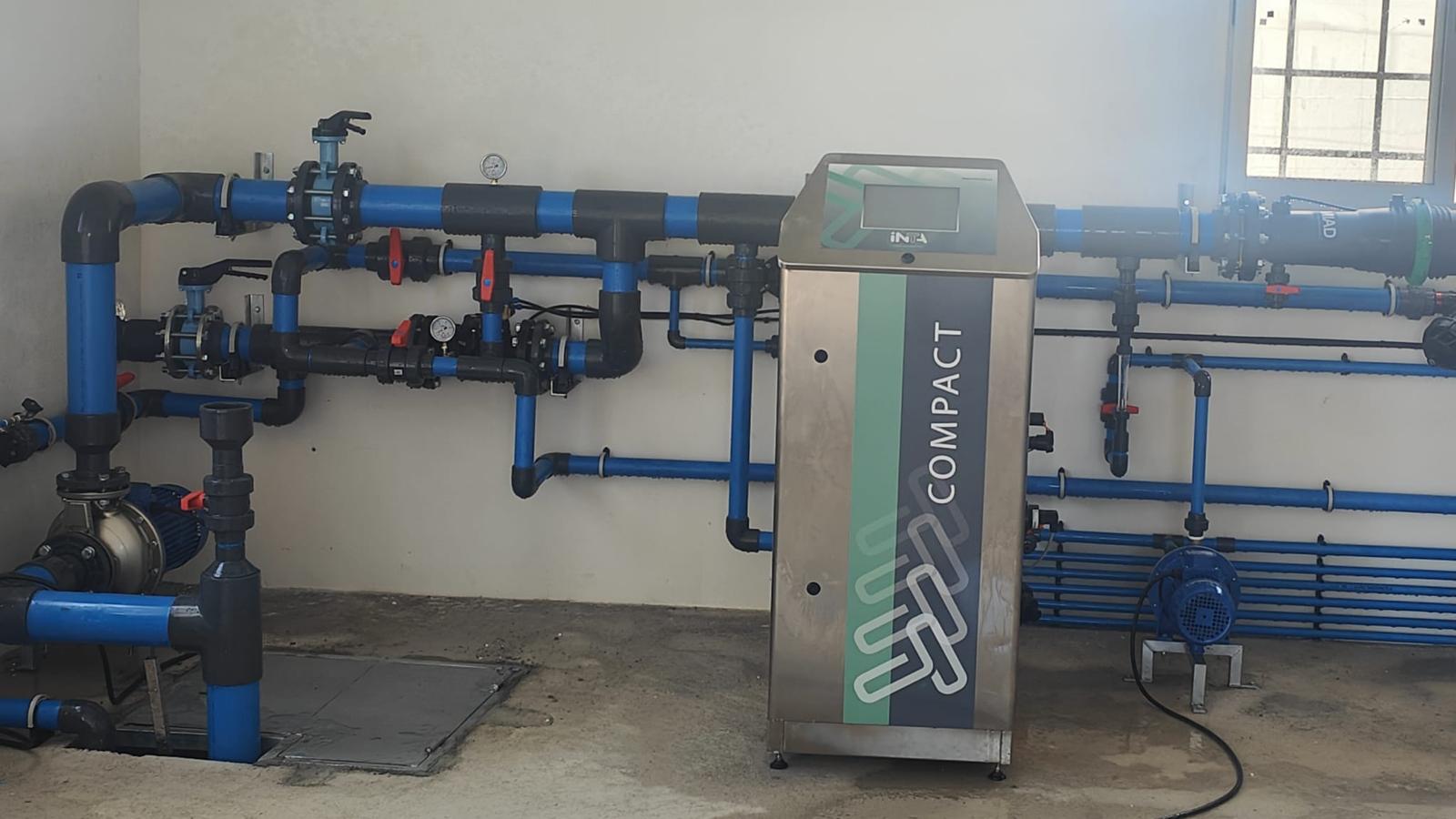 Sistema de riego por goteo agrícola