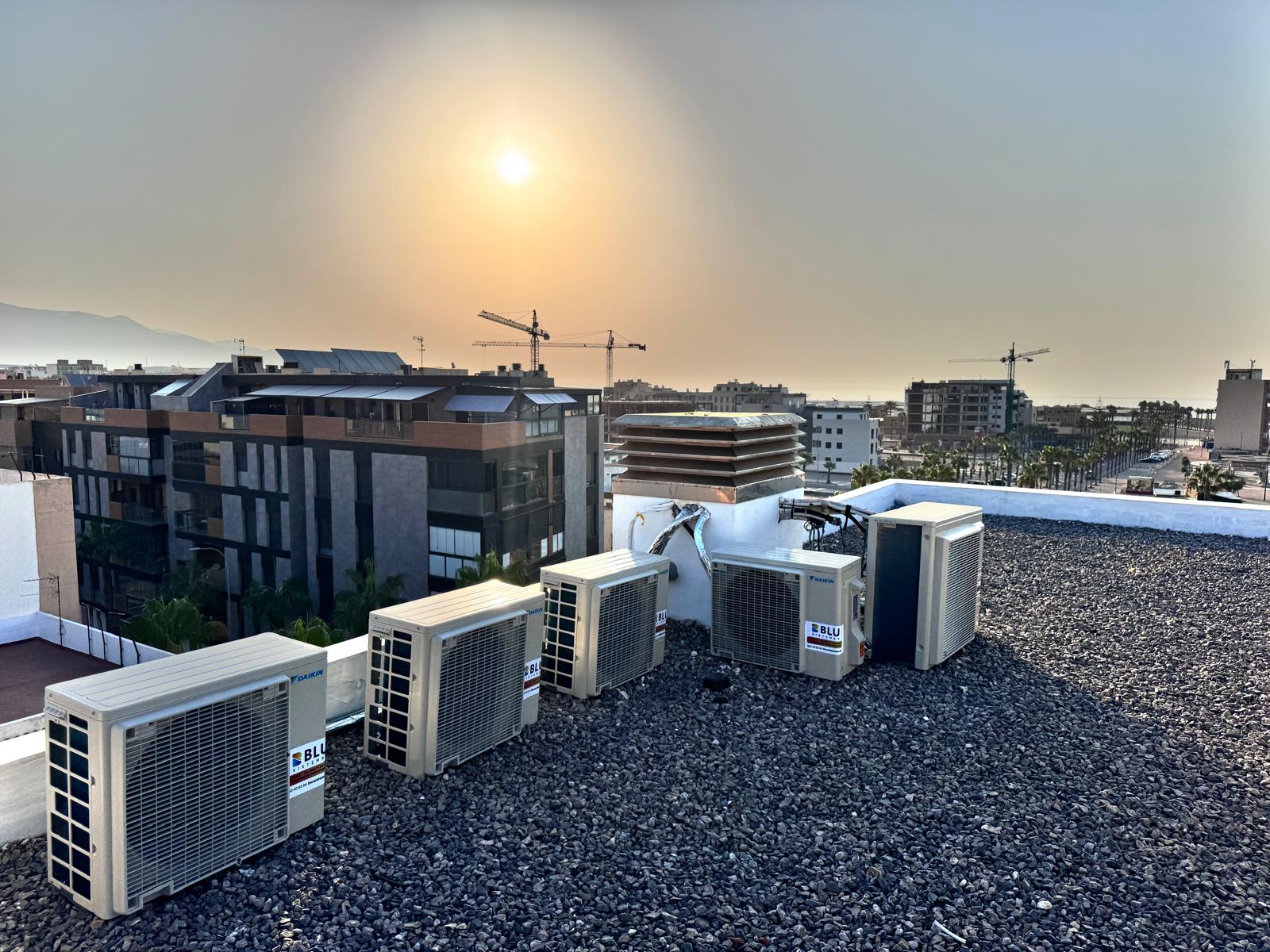 Unidades exteriores de una instalación de climatización